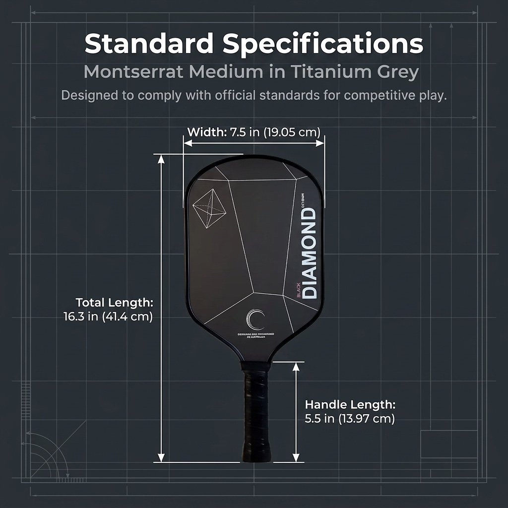 Crepe Pan Carbon - BLACK DIAMOND T700 Karbon Fiber Pickleball