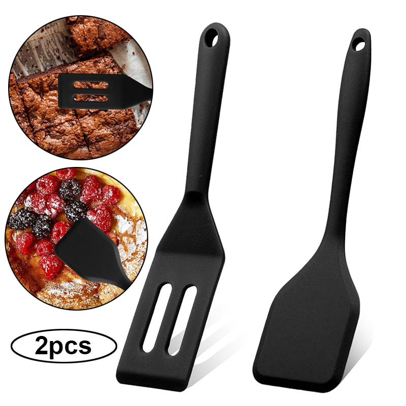 Okonomiyaki Spatula - 2 adet Mini Silikon Brownie Servis