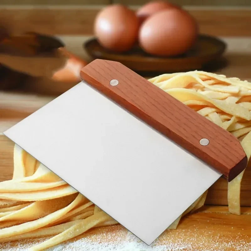 Okonomiyaki Spatula - Paslanmaz Çelik Mantı Kesiciler Erişte Bıçağı