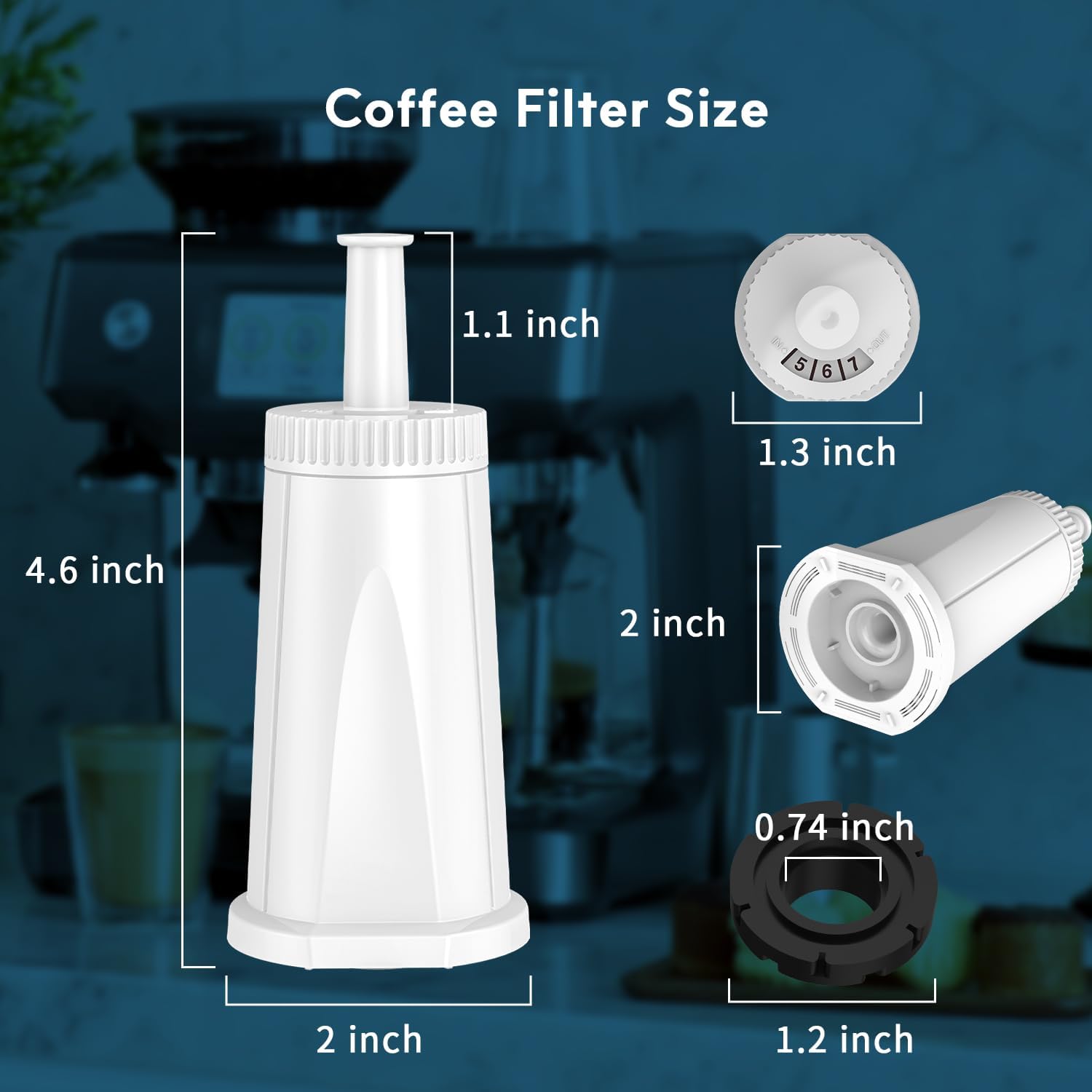 1/2/4 adet Yedek Su Filtresi B - Breville Espresso Barista Touch incelemesi ve fiyatı