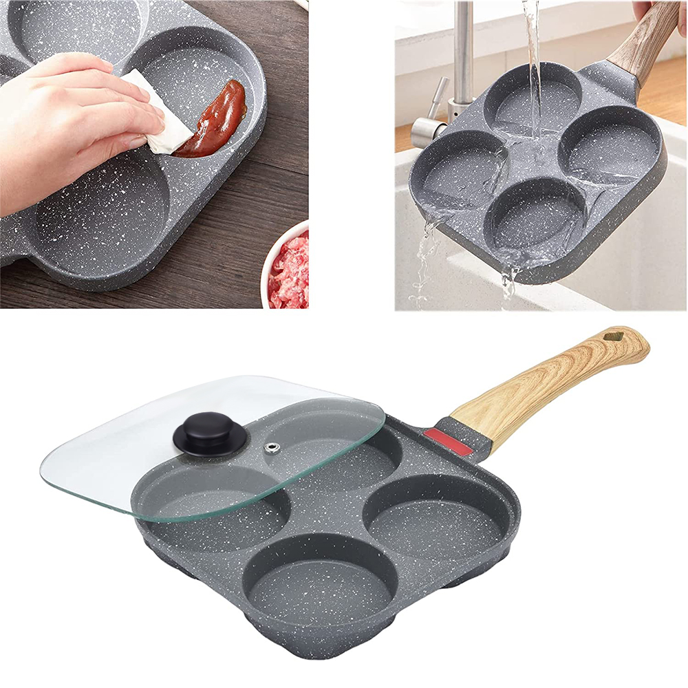 Yapışmaz 4 Bölmeli Yumurta Tav - Mini Pancake Griddle incelemesi ve fiyatı